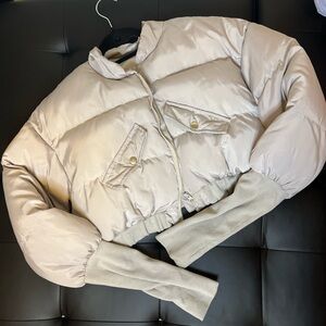 Stylish Grey Puffer Jacket